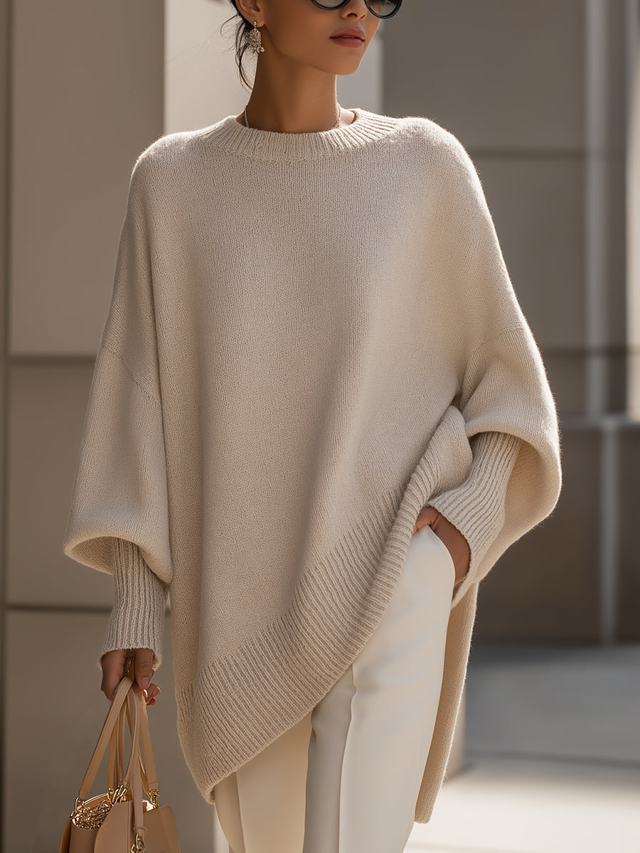 Elena - Poncho oversize de elegancia natural