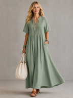 Nathalia™ | Vestido plisado