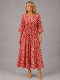 Althea™ | Vestido midi bohemio fluido