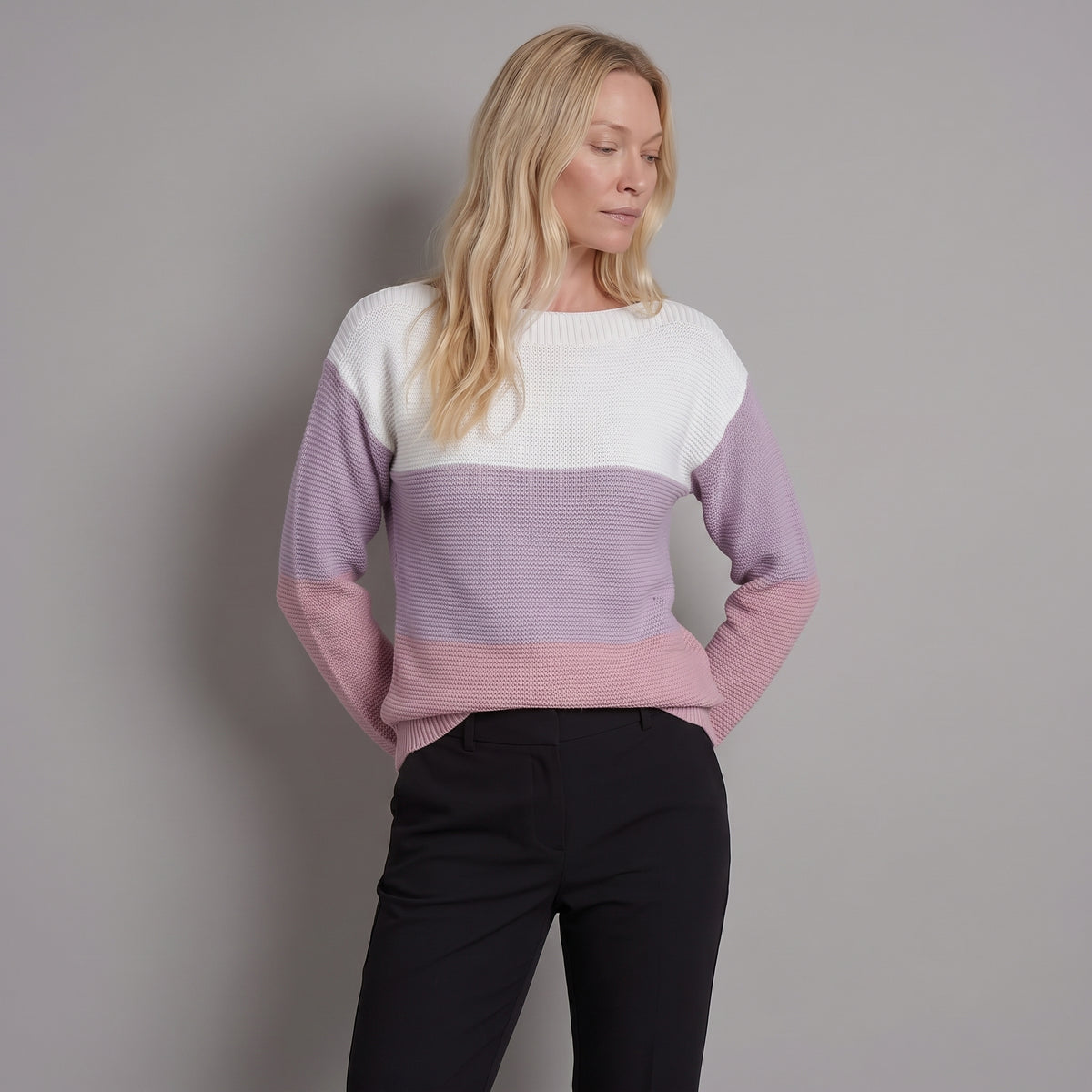 Soria Jersey de Mezcla de Lana con Toque Suave