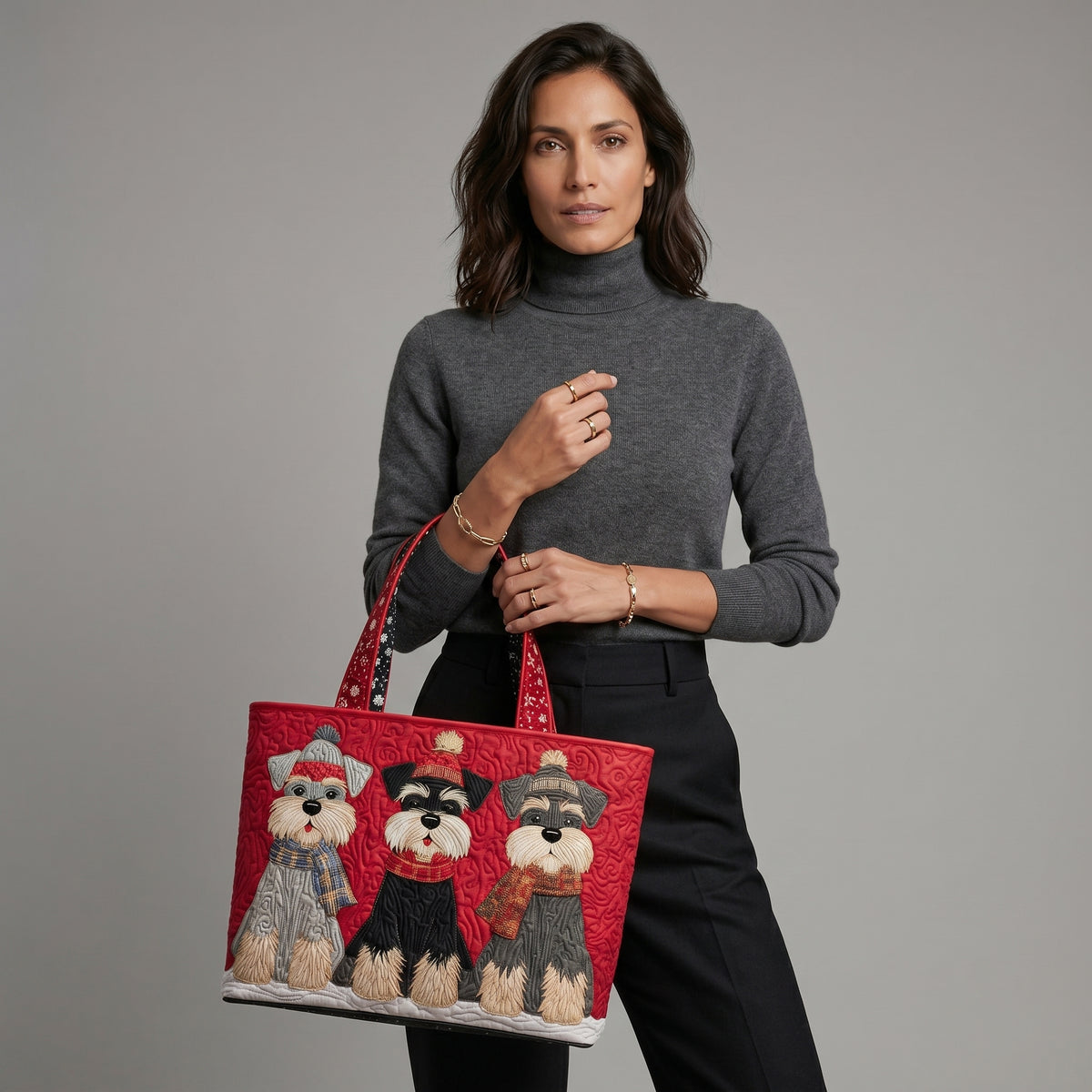 Bolso Artesanal | Trío de Schnauzers