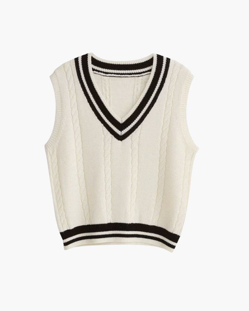 Chaleco de punto elegante para mujer