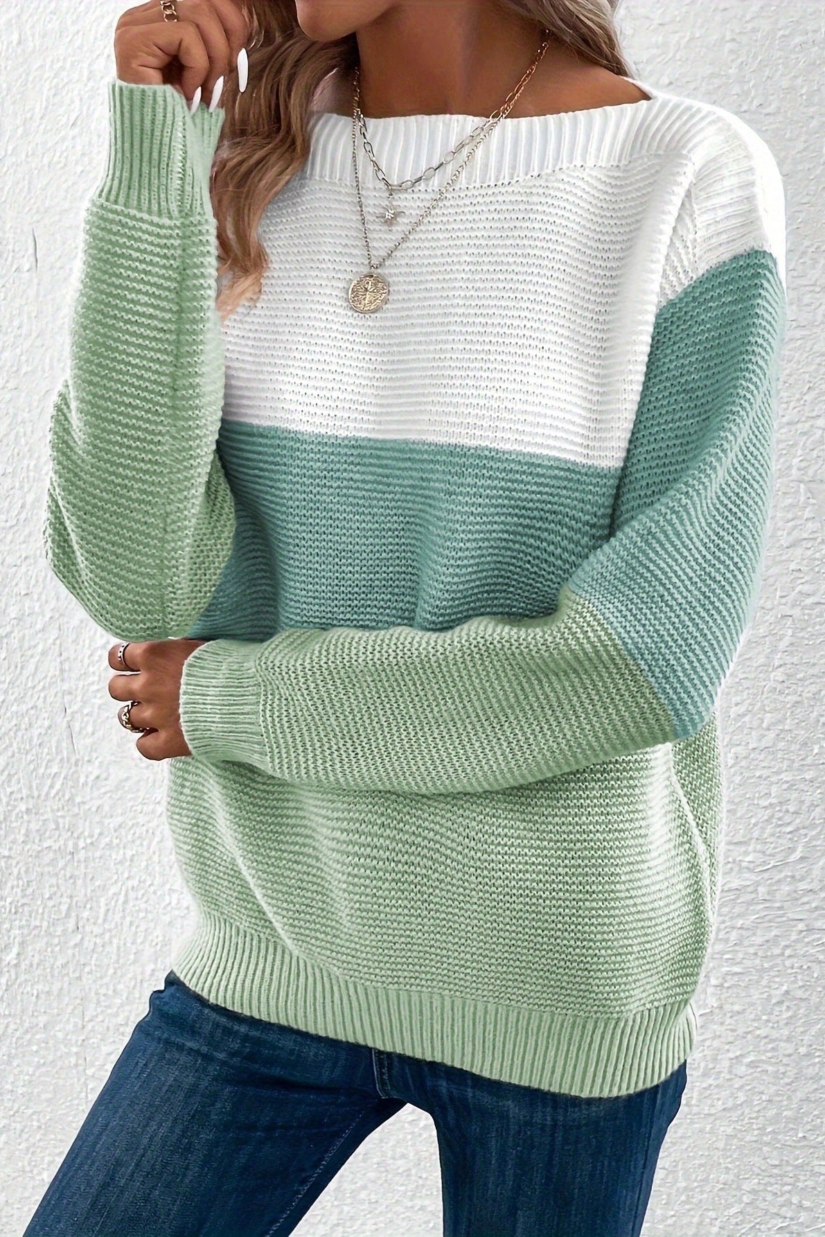 Soria Jersey de Mezcla de Lana con Toque Suave