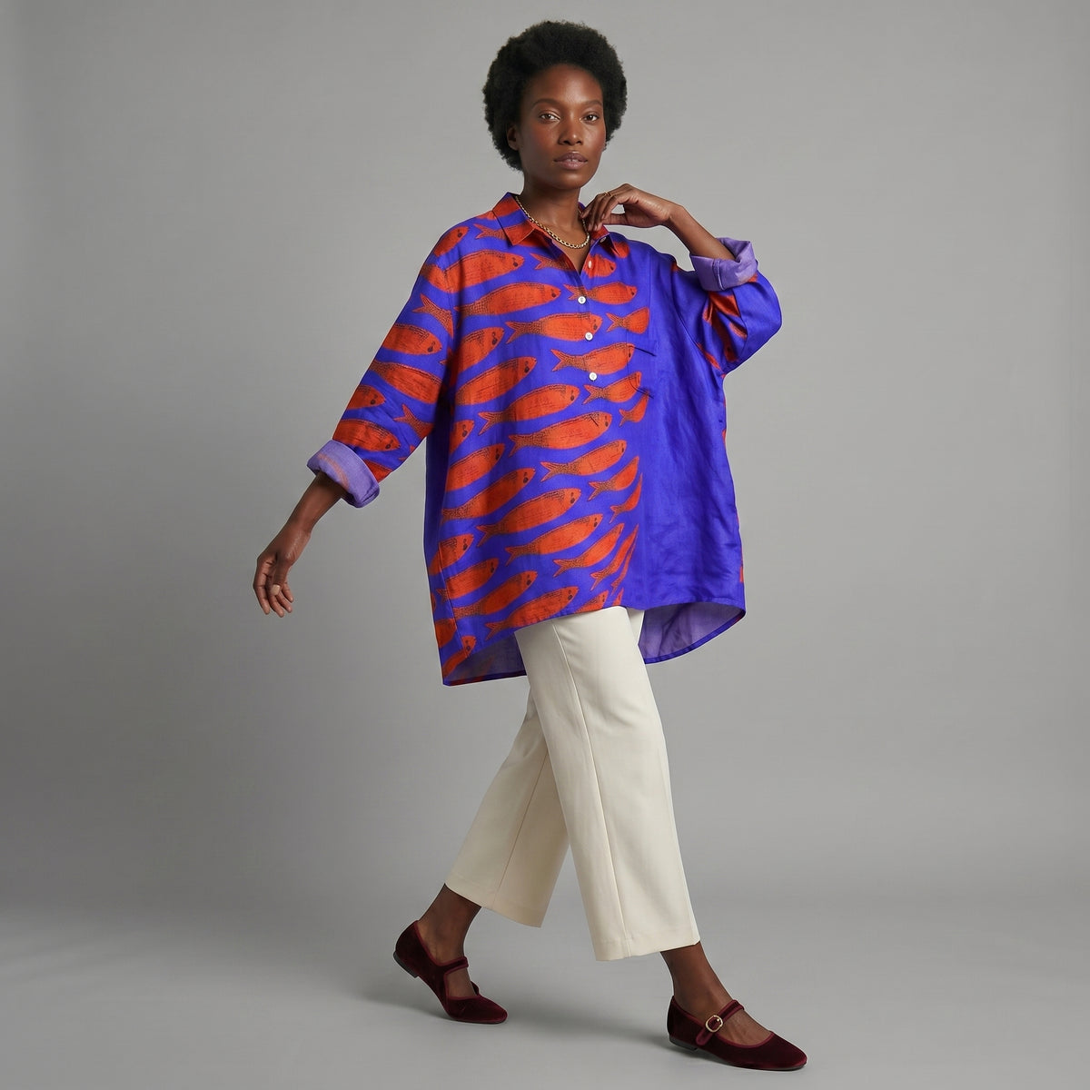 Amelie | Blusa con ribete de encaje
