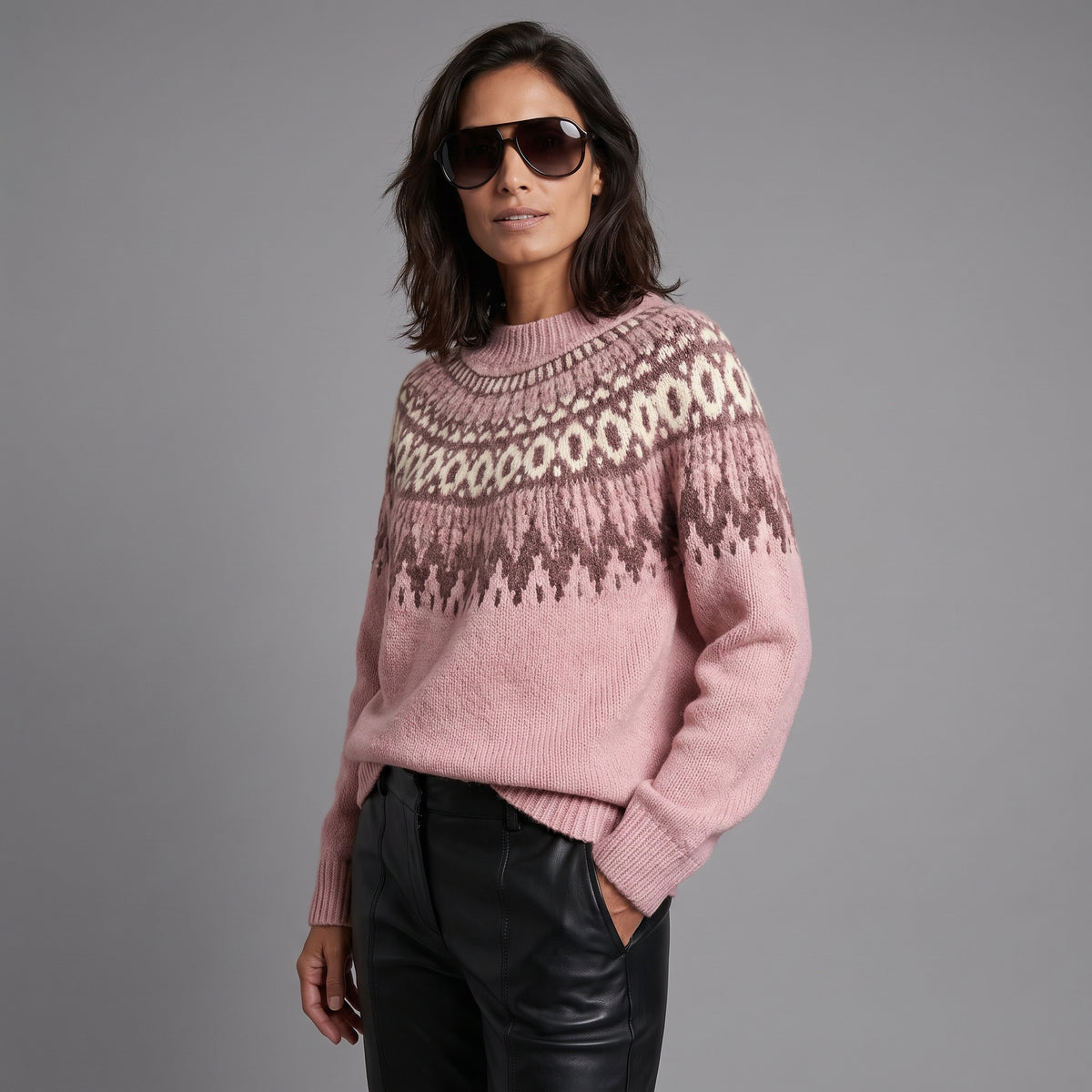 Lucia Jersey Acogedor de Fair Isle