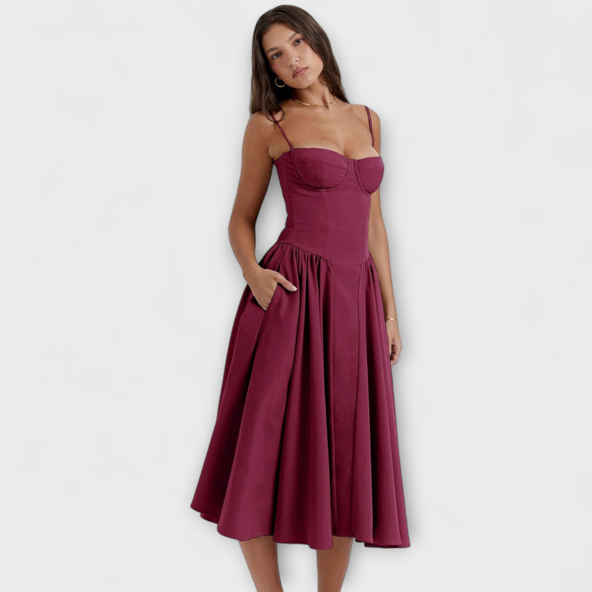 Rosalie - vestido elegante con corsé sin mangas