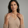 Collar elegante de perlas
