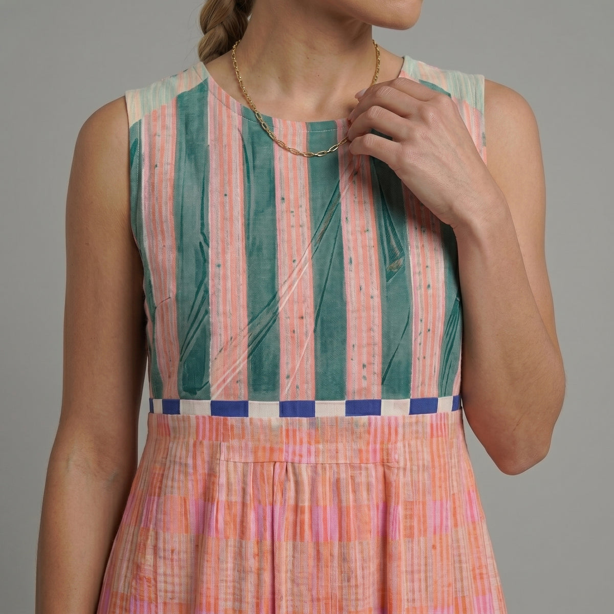 Lily™ | Vestido Midi a Rayas en Colores Pastel
