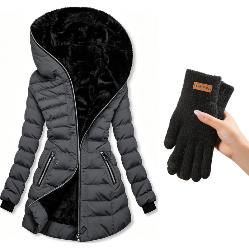 Clair | Abrigo de invierno para mujer con capucha y aislamiento