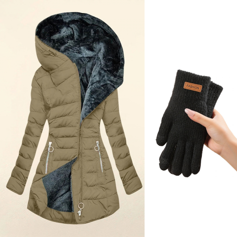 Clair | Abrigo de invierno para mujer con capucha y aislamiento