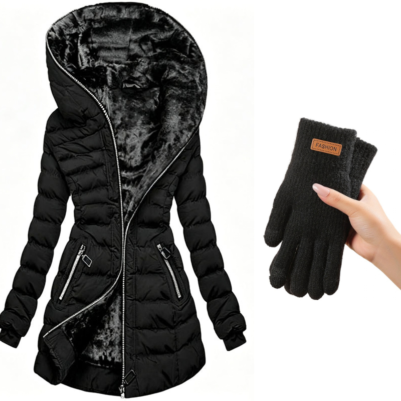Clair | Abrigo de invierno para mujer con capucha y aislamiento