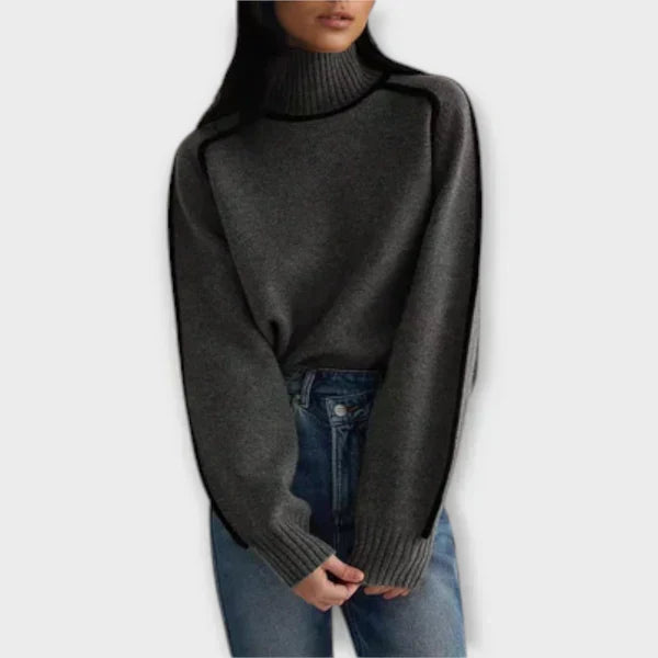 Emília - Suéter con cuello alto elegante