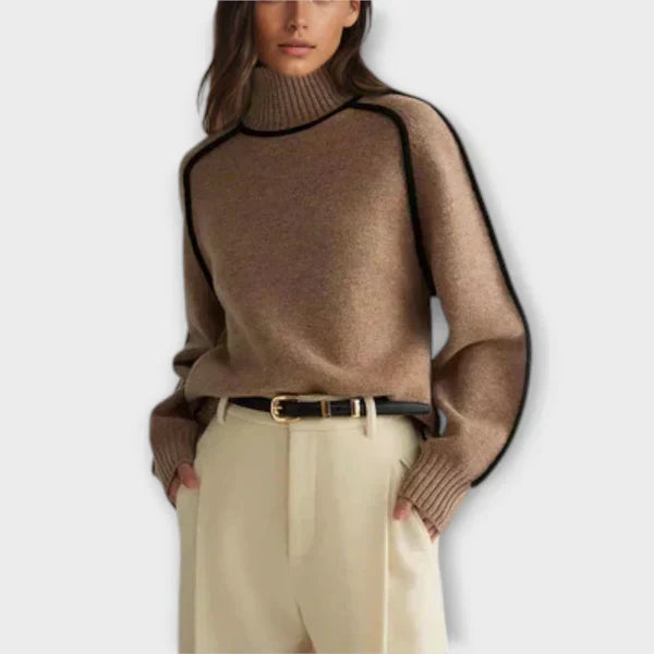 Emília - Suéter con cuello alto elegante