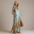 Evalexy™ I Vestido Maxi Estampado de Lujo