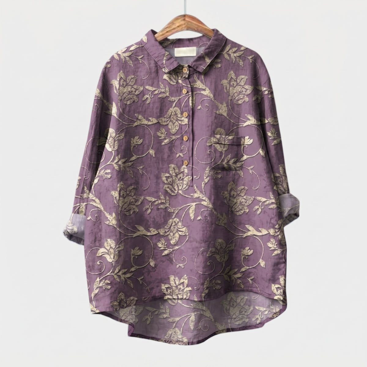Inara™ | Camisa de lino atemporal con estampado
