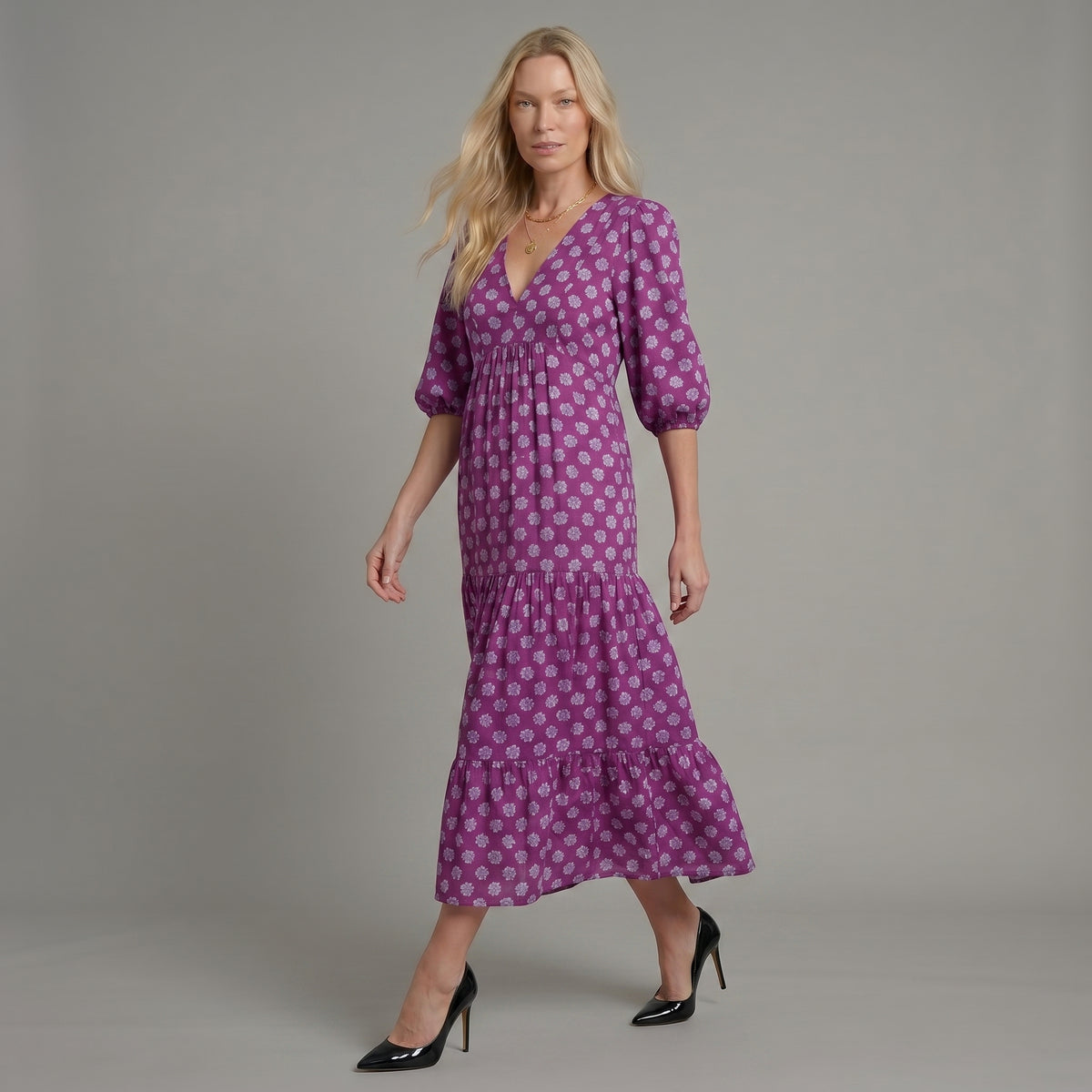 Vestidos maxi geométricos elegantes