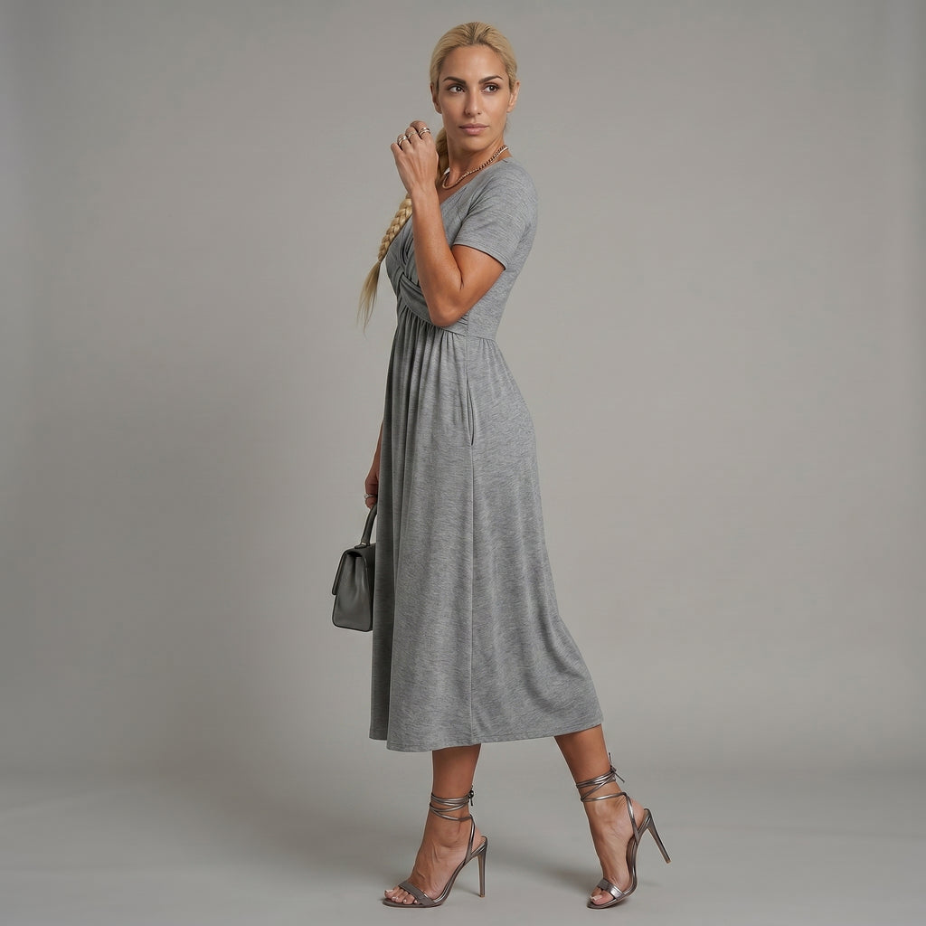 Isadora™ | Elegante vestido midi de corte A