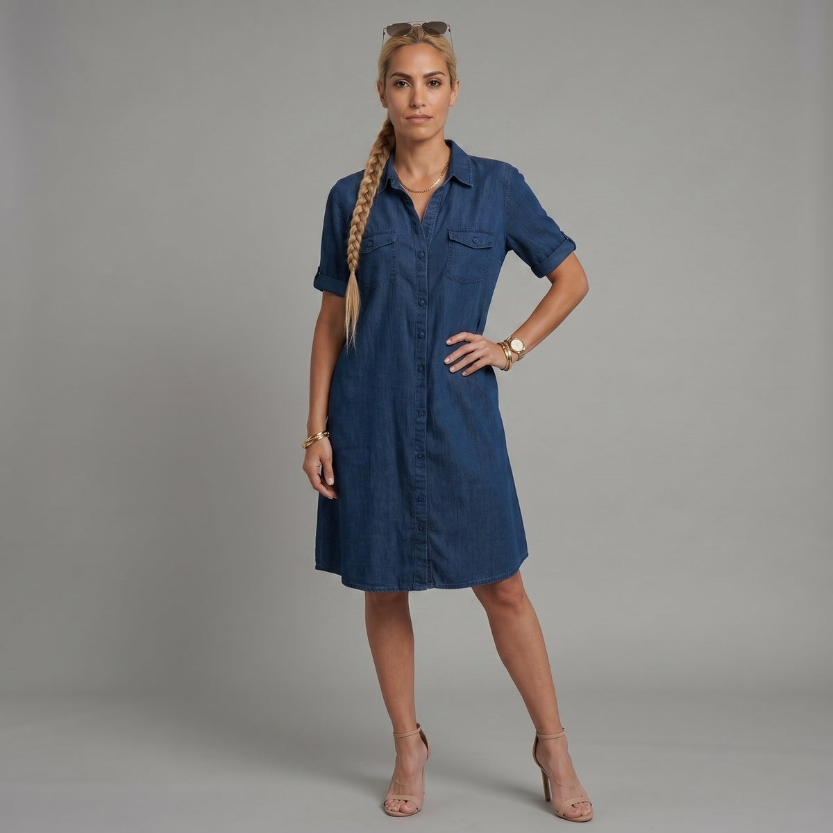 Vestido casual de corte A