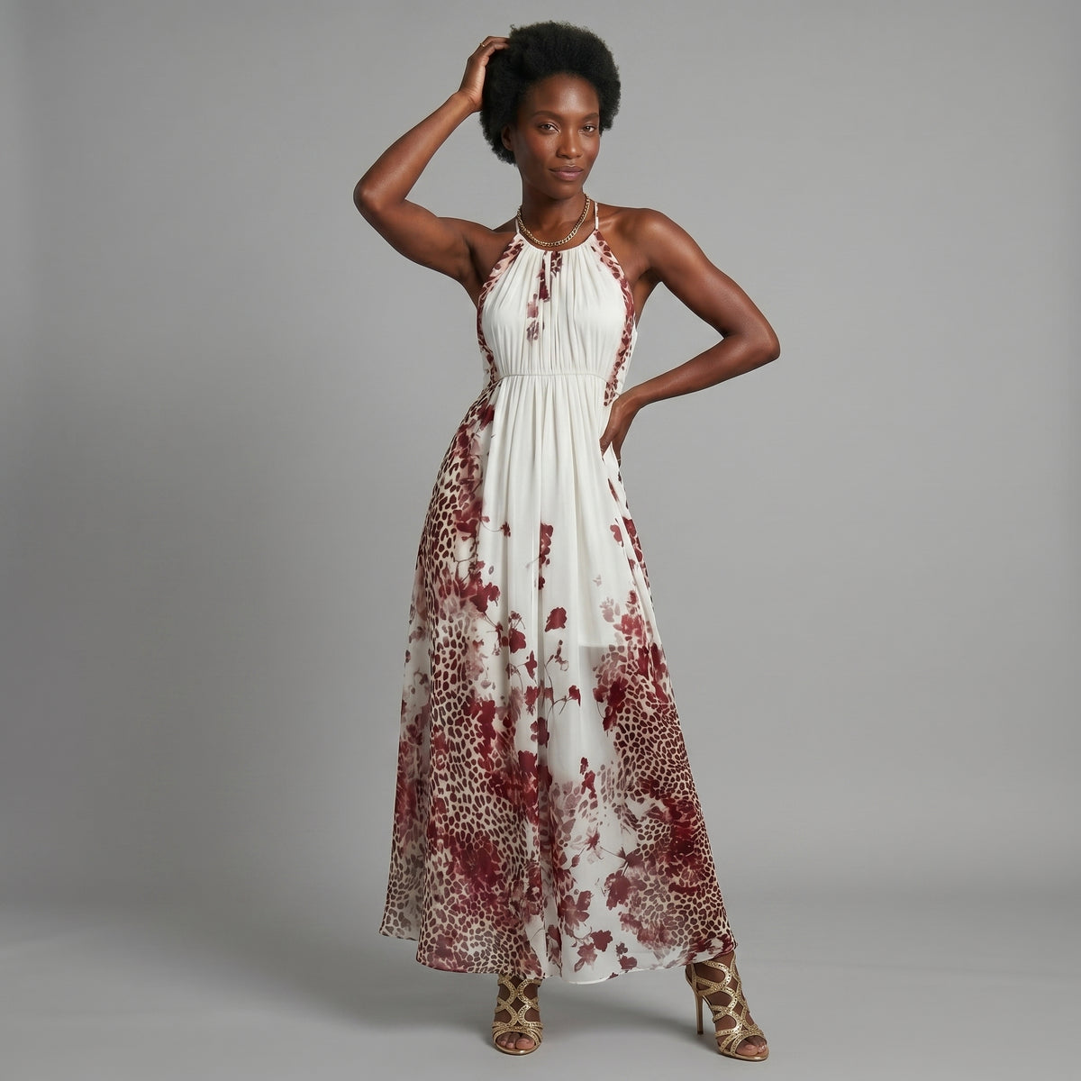 Alejandra™ | Vestido Maxi Plisado