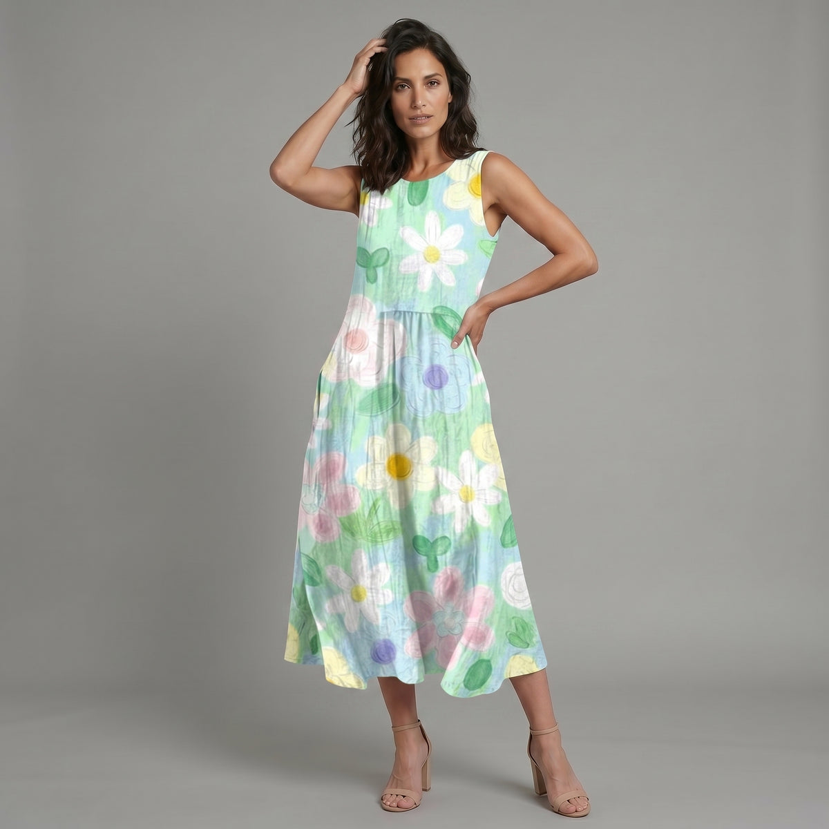 Erin™ | Vestido Midi Pastel Blossom