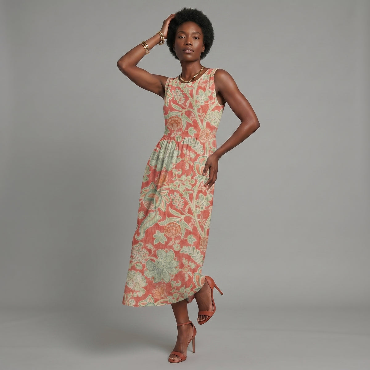 Beth™ | Vestido midi de flores