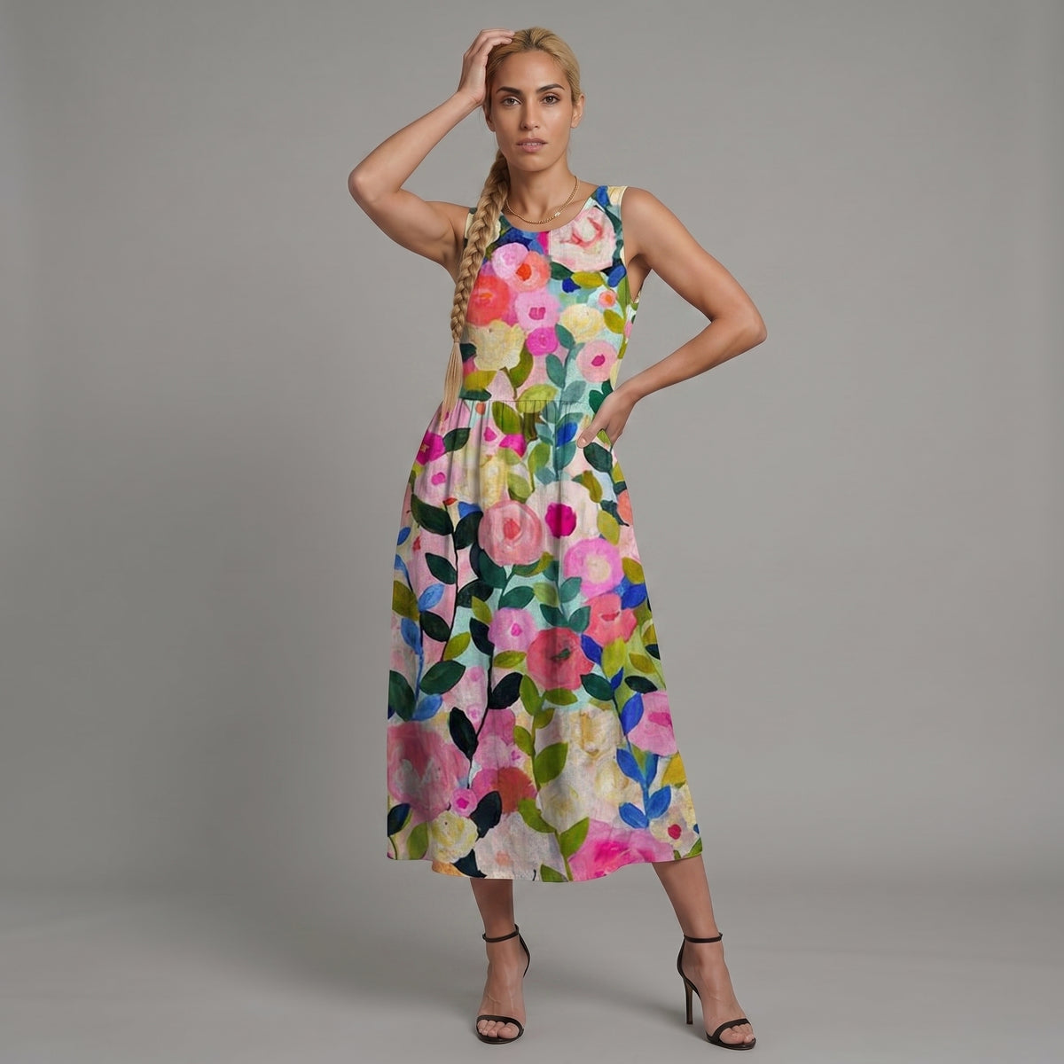 Ava™ | Vestido midi floral