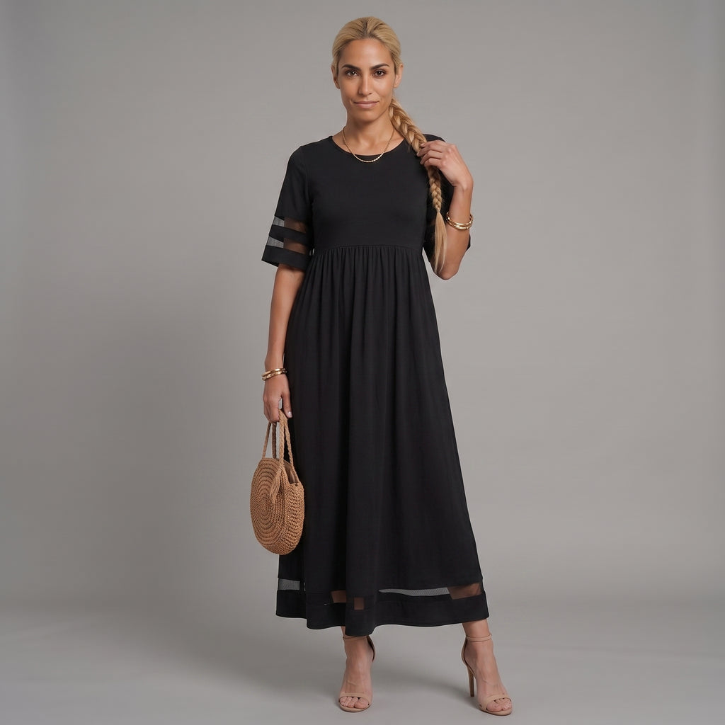 Aubrey™ | Vestido midi que alisa la barriga y favorece la silueta