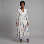 Rielle™ | Vestido midi plisado envolvente