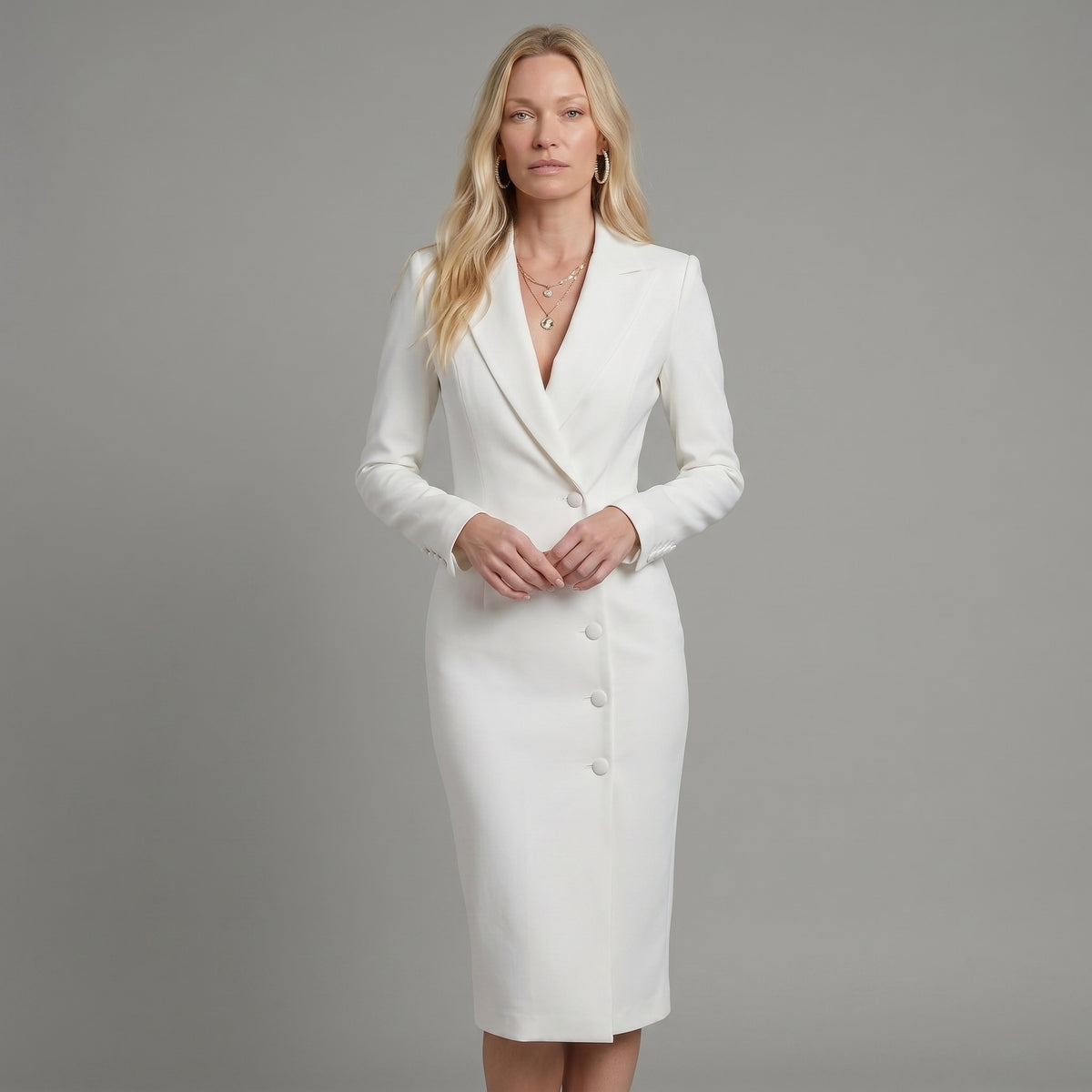 Manja - Vestido blazer entallado elegante